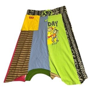 Handmade Recycled Upcycled T Shirt Skirt One of a Kind Unique approx size M